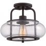 Elstead Lighting Trilogy QZTRILOGYSFS lampa podsufitowa 1x60 W brązowa zdj.1