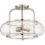 Elstead Lighting Trilogy QZTRILOGYSFMBN lampa podsufitowa 3x60 W nikiel zdj.1