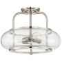 Elstead Lighting Trilogy QZTRILOGYSFMBN lampa podsufitowa 3x60 W nikiel zdj.3