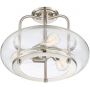 Elstead Lighting Trilogy QZTRILOGYSFMBN lampa podsufitowa 3x60 W nikiel zdj.4