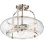 Elstead Lighting Trilogy QZTRILOGYSFMBN lampa podsufitowa 3x60 W nikiel zdj.5