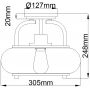 Elstead Lighting Trilogy QZTRILOGYSFSBN lampa podsufitowa 1x60 W nikiel zdj.2