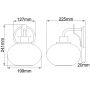 Elstead Lighting Trilogy QZTRILOGY1BN kinkiet 1x60 W nikiel zdj.2