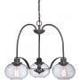 Elstead Lighting Trilogy QZTRILOGY3 lampa wisząca 3x60 W brązowa zdj.1