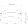 Elstead Lighting Tamar TAMARFLPC plafon 1x5.7 W chrom zdj.2