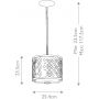 Elstead Lighting Ziggy ZIGGY1PSLG lampa wisząca 2x40 W złota zdj.2