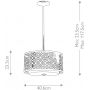 Elstead Lighting Ziggy ZIGGY2PMLS lampa wisząca 2x60 W srebrna zdj.2