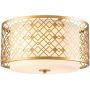 Elstead Lighting Ziggy ZIGGYFMLG plafon 2x60 W złoty zdj.1