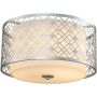 Elstead Lighting Ziggy ZIGGYFMLS plafon 2x60 W srebrny zdj.1