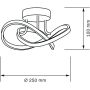 Goldlux Oskar 329677 lampa podsufitowa 1x15 W czarna zdj.2