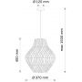 Goldlux Ontake 330420 lampa wisząca 1x20 W czarna-beżowa zdj.2