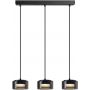Goldlux Ofelia 331281 lampa wisząca 3x10 W czarna zdj.1