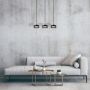 Goldlux Ofelia 331281 lampa wisząca 3x10 W czarna zdj.3