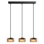 Goldlux Ofelia 331298 lampa wisząca 3x10 W czarna zdj.1