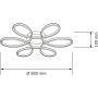 Goldlux Fiore XL 331823 lampa podsufitowa 1x42 W czarna zdj.2