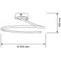 Goldlux Diuna 335722 lampa podsufitowa 1x34 W biała-czarna zdj.2