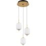 Globo Lighting Ewald 152173 lampa wisząca 3x20 W mosiądz zdj.1