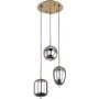 Globo Lighting Blacky I 153453MM lampa wisząca 3x40 W mosiądz zdj.3