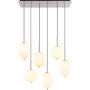 Globo Lighting Blacky I 153456NO lampa wisząca 6x40 W biały zdj.3