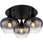 Globo Lighting Maxy 155483D lampa podsufitowa 3x40 W czarny zdj.2