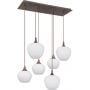 Globo Lighting Maxy 155486HC lampa wisząca 6x40 W biały zdj.1