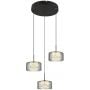 Globo Lighting Fogsy 156343 lampa wisząca 3x24 W czarna zdj.1