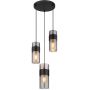 Globo Lighting Scarfina 157183 lampa wisząca 3x60 W czarna zdj.3