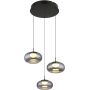 Globo Lighting Quintara 157443H lampa wisząca 3x18 W czarna zdj.1