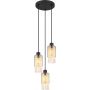 Globo Lighting Backey 157993H lampa wisząca 3x40 W czarny zdj.1