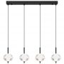 Globo Lighting Aida 160424H lampa wisząca 4x23 W czarna zdj.3