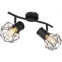 Globo Lighting Priska 540172 lampa podsufitowa 2x40 W czarny zdj.1