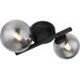 Globo Lighting Riha 561332W kinkiet 2x3.5 W czarny zdj.3