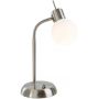 Globo Lighting Loxy 571601016X lampa biurkowa 1x5 W biała-nikiel zdj.1