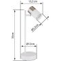 Globo Lighting Brisbon 57851T lampa biurkowa 1x5 W biała-nikiel zdj.2