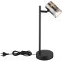 Globo Lighting Trabby 57916T lampa biurkowa 1x8 W czarna-mosiądz-przydymiona zdj.3