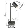 Globo Lighting James 57918T lampa biurkowa 1x5 W szara zdj.2