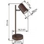 Globo Lighting James 57919T lampa biurkowa 1x5 W brązowa zdj.2