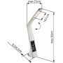 Globo Lighting Sophie 58333 lampa biurkowa 1x6.5 W biała-chrom zdj.3
