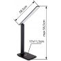 Globo Lighting Bulla 58400S lampa biurkowa 1x5 W czarna zdj.2