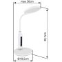 Globo Lighting Fruggy 58435B lampa biurkowa 1x9 W czarna-chrom zdj.2