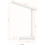 Globo Lighting Lorna 58481S lampa biurkowa 1x3 W czarna-opal zdj.2