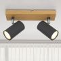 Globo Lighting Robby 579112G lampa podsufitowa 2x35 W drewno-grafitowa zdj.11
