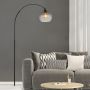 Globo Lighting Newcastle 58227BS lampa stojąca 1x60 W czarna-przydymiona zdj.5