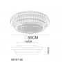 Globo Lighting Klara 6815748 plafon 1x48 W chrom zdj.2