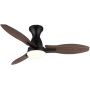 Globo Lighting Gale 03671B lampowentylator podsufitowy 1x22 W biała-czarna-drewno zdj.3