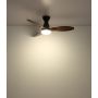 Globo Lighting Gale 03671B lampowentylator podsufitowy 1x22 W biała-czarna-drewno zdj.5