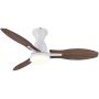 Globo Lighting Gale 03671W lampowentylator podsufitowy 1x22 W biała-drewno zdj.3