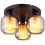 Globo Lighting Xia 157543D lampa podsufitowa 3x60 W czarna zdj.1