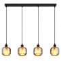 Globo Lighting Xia 157544H lampa wisząca 4x25 W czarna zdj.3