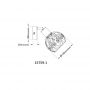 Globo Lighting Mika 157591 kinkiet 1x25 W czarny zdj.2